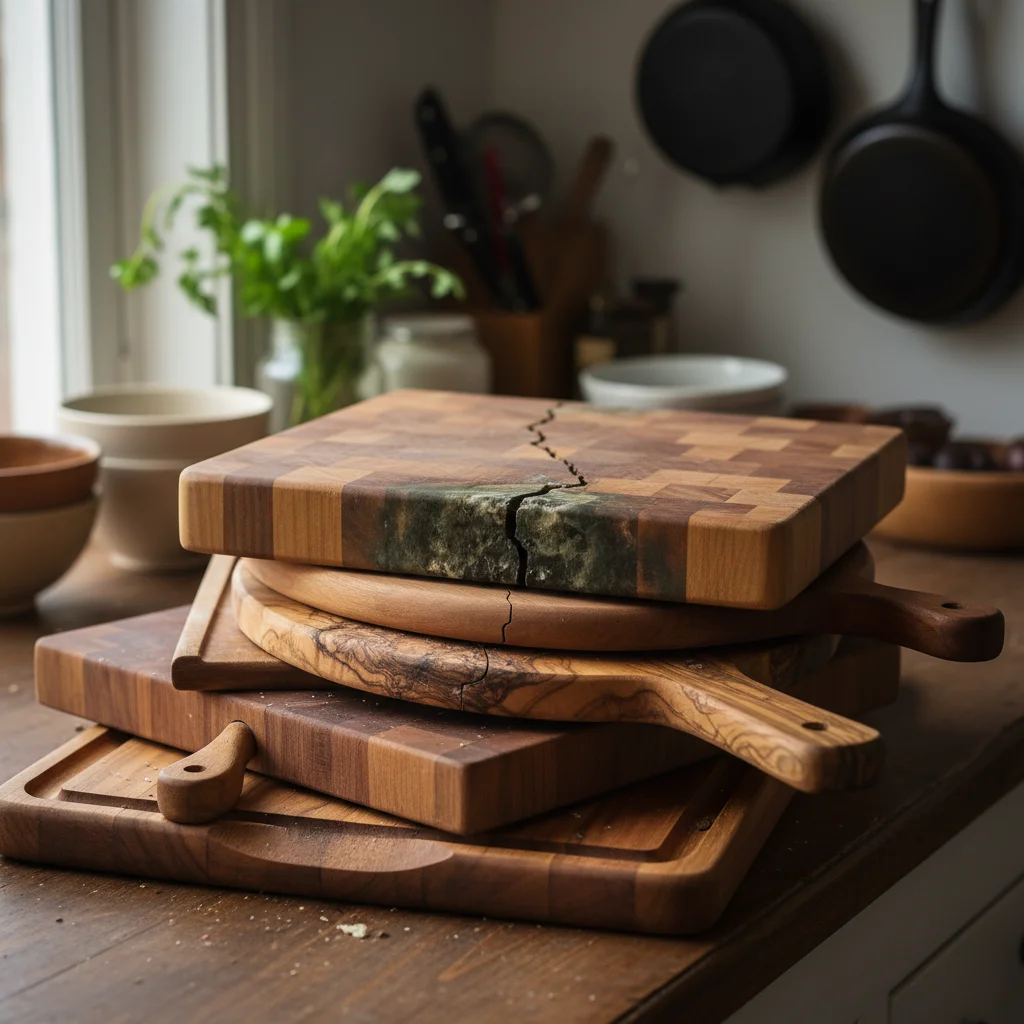 목재 도마 관리 주의