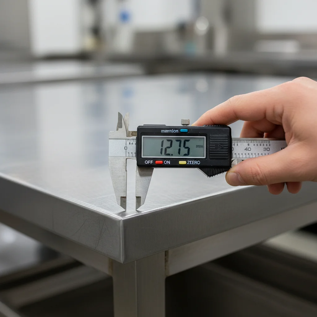 상판 두께(T) 확인 필수