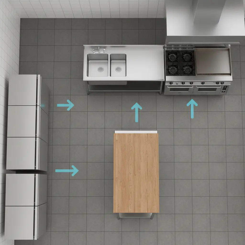 주방 최적 동선 배치