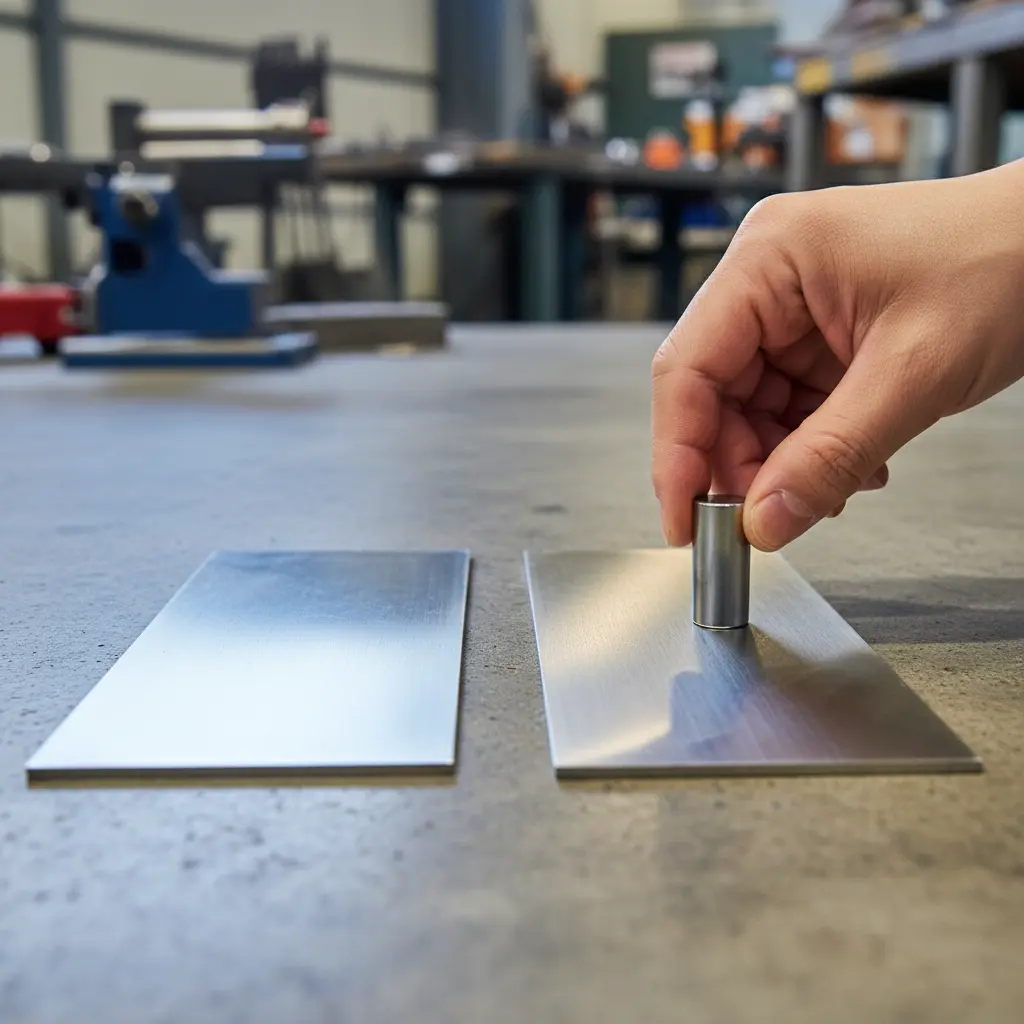 자석 하나로 구분하는 스텐 등급