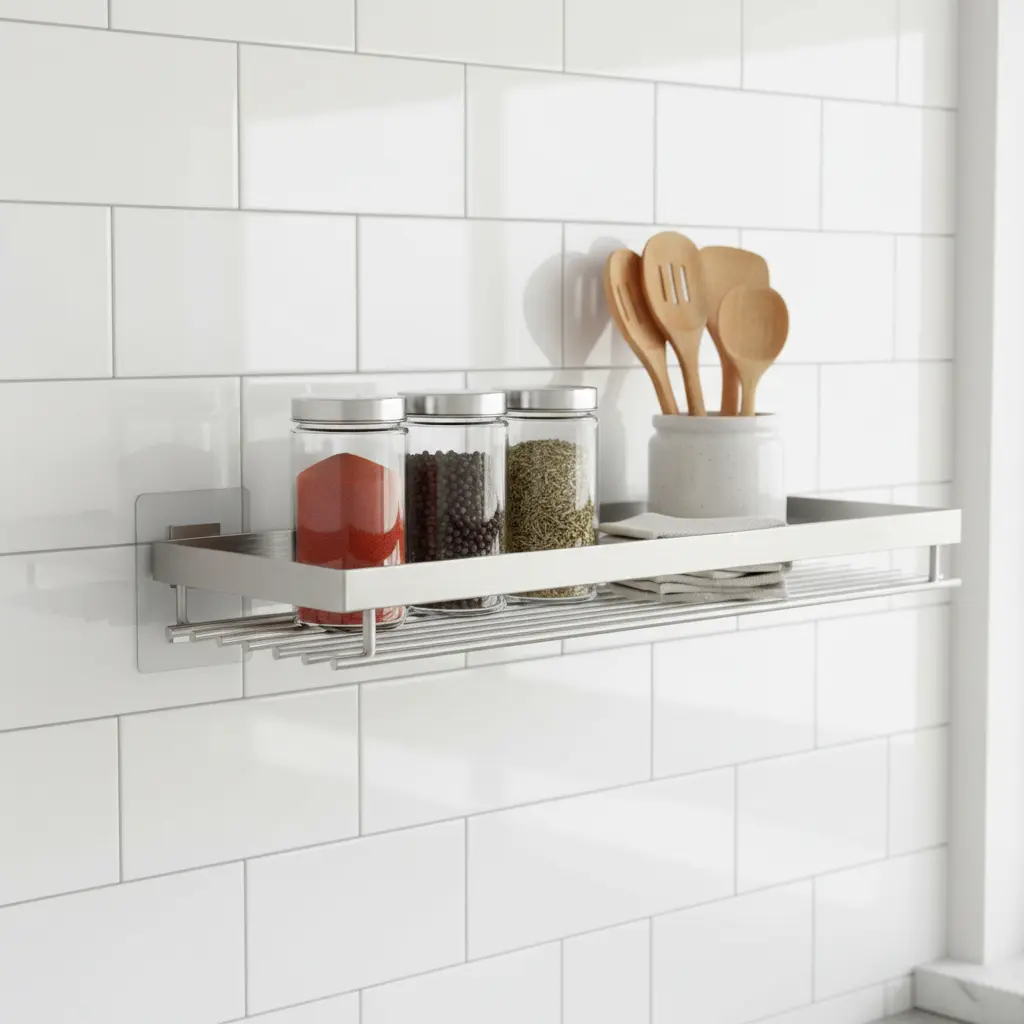 무타공 접착식 선반