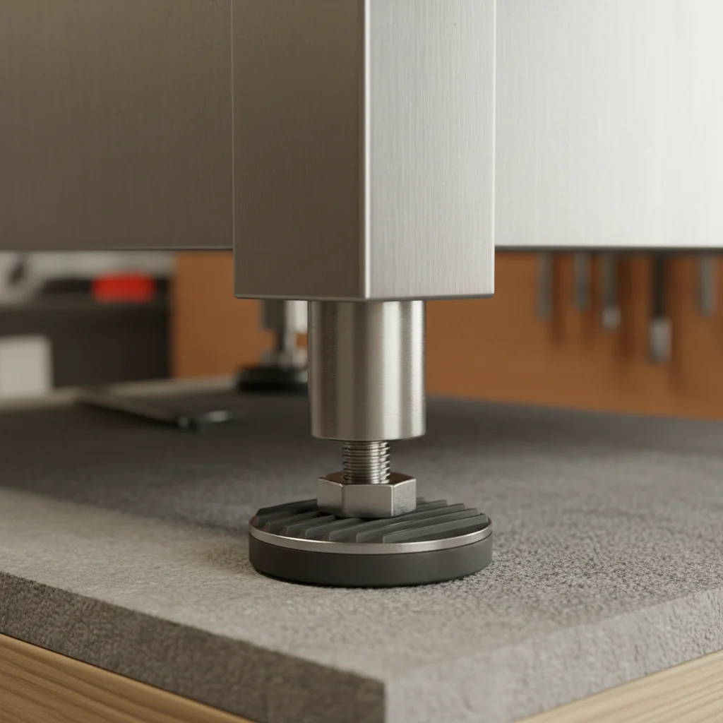 수평 조절이 가능한 스텐 발통