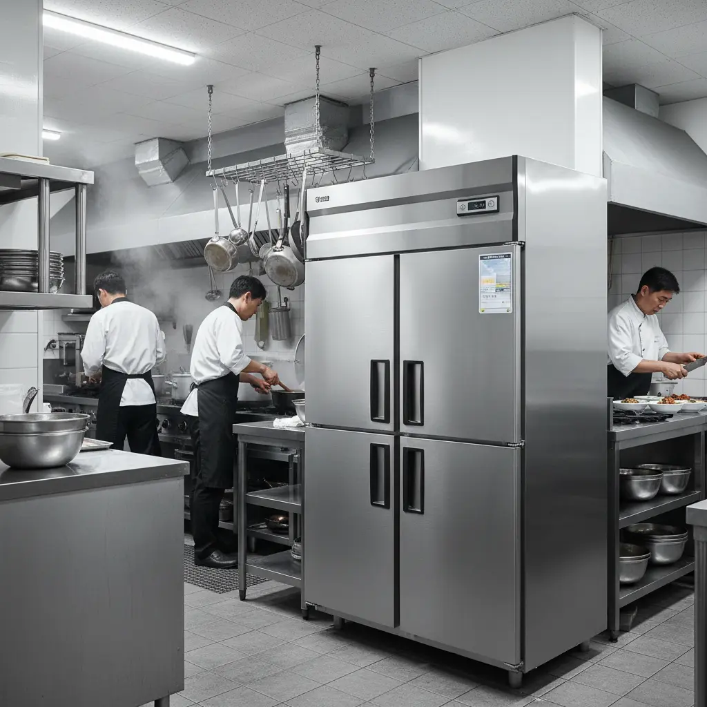 25박스 냉동고 주방 배치 예시