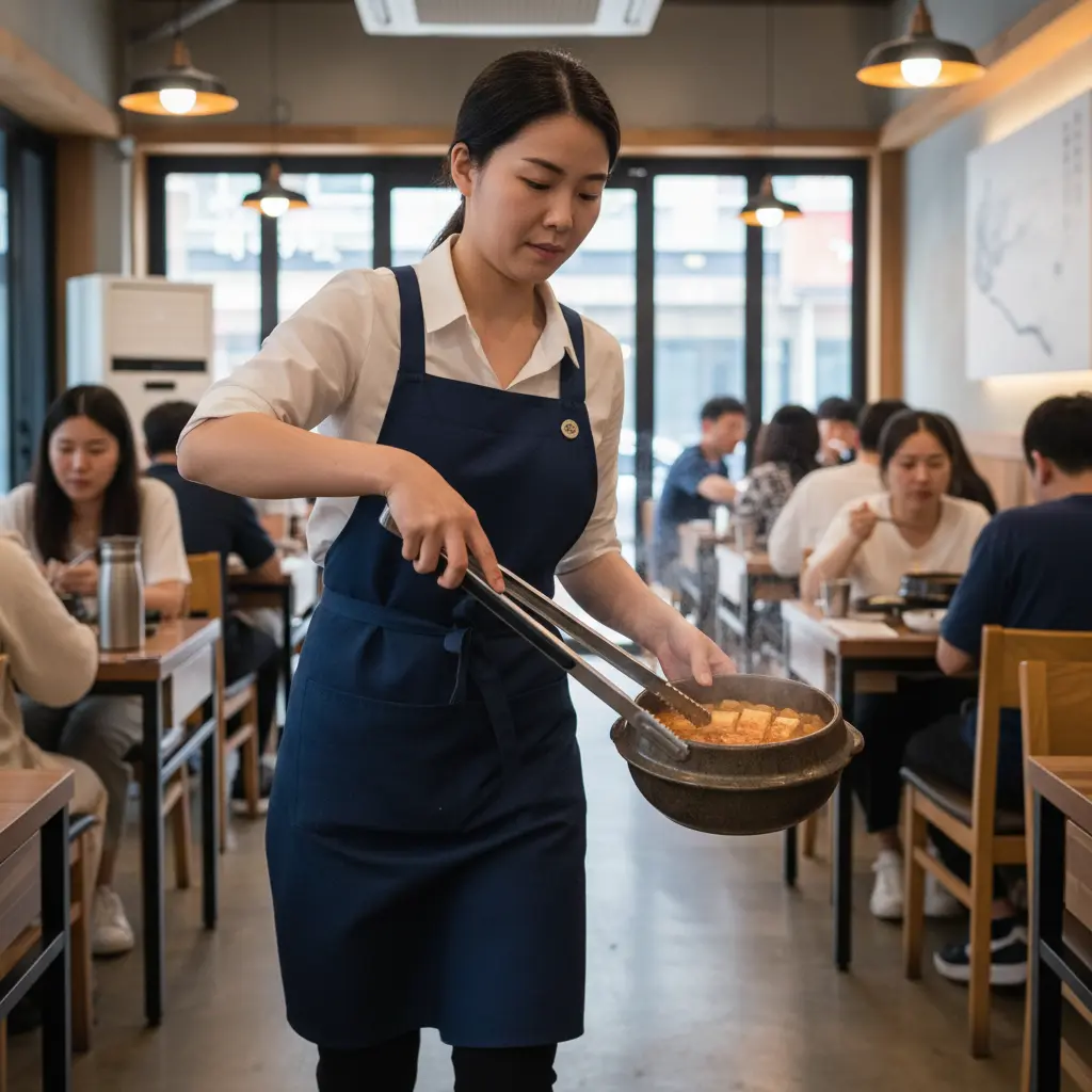 전용 집게 사용