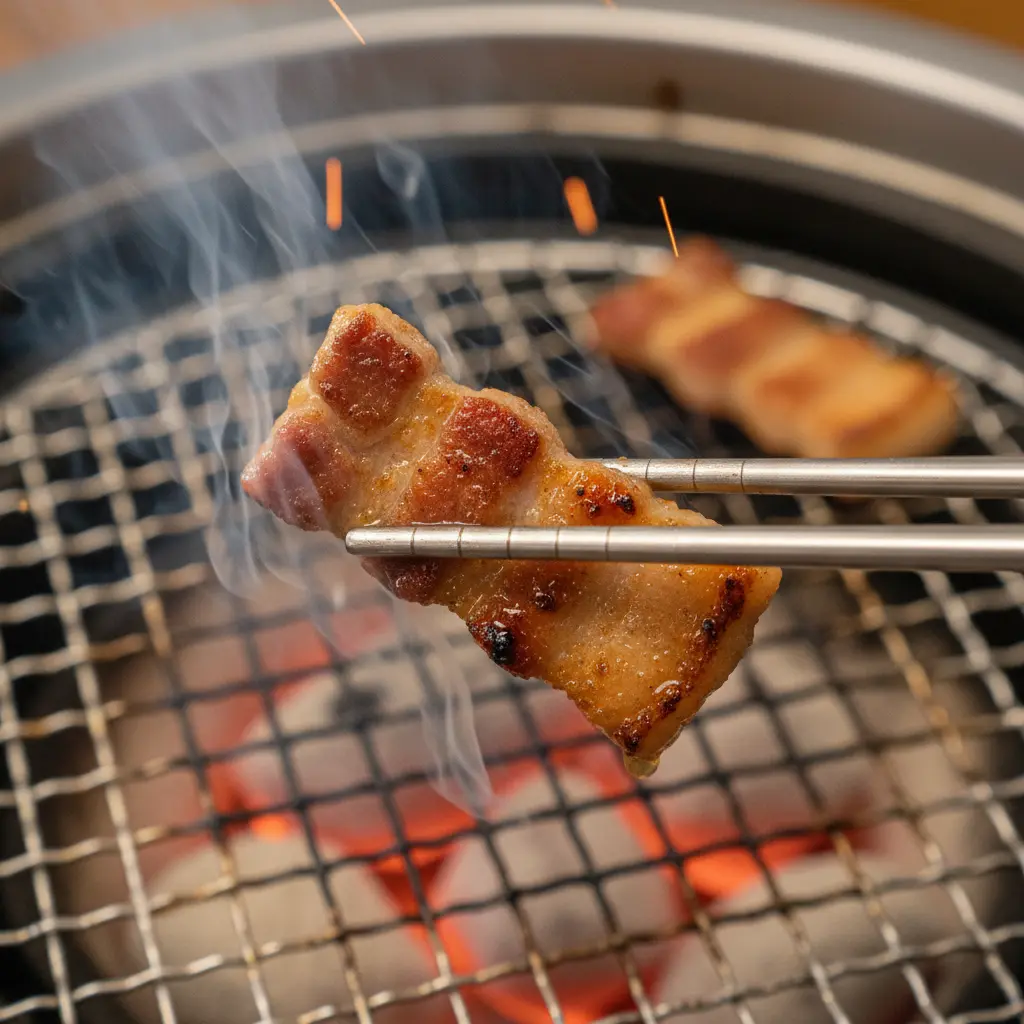 고기집은 묵직한 통젓가락