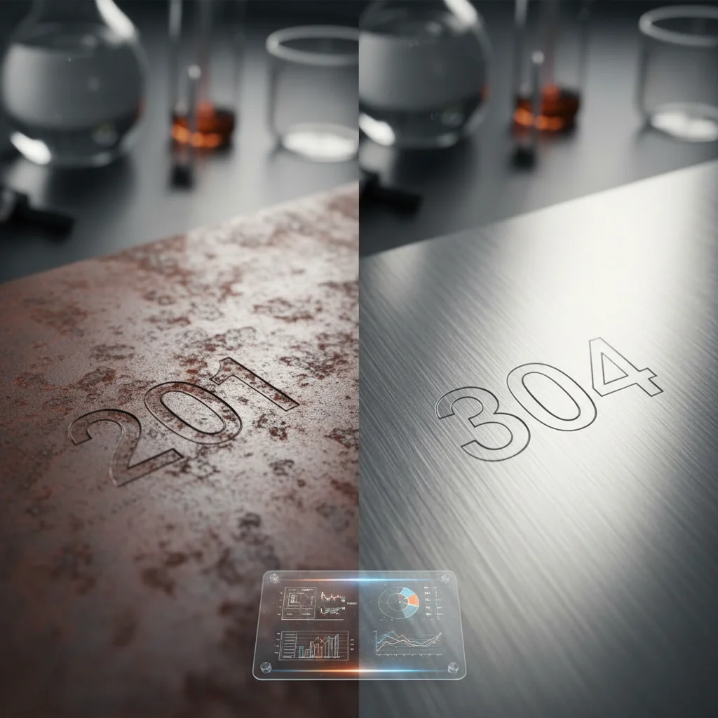 스텐 재질별 부식 차이