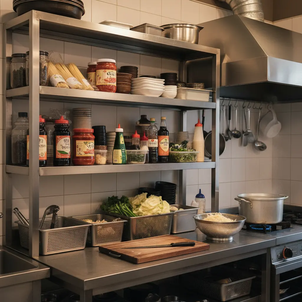 좁은 주방 수직 활용