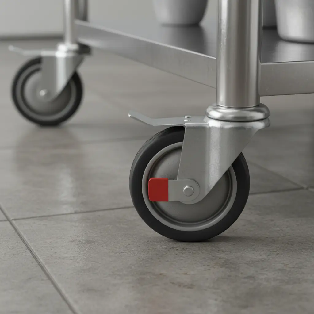 고정 가능한 브레이크 바퀴