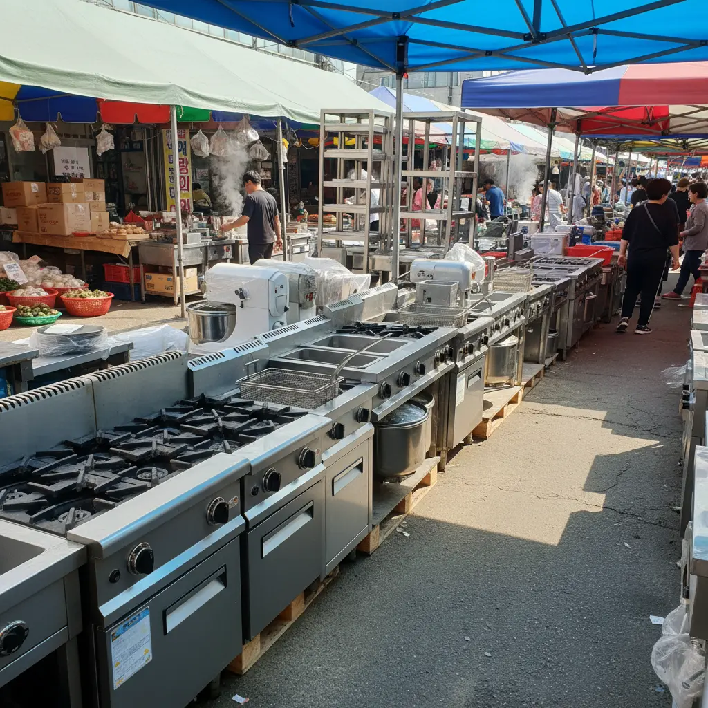 다양한 중고 주방 기기들