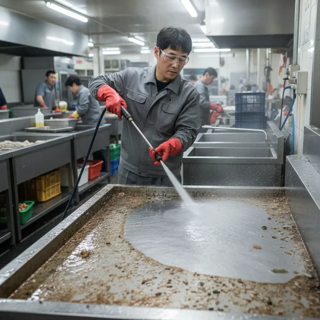 중고 주방용품 세척