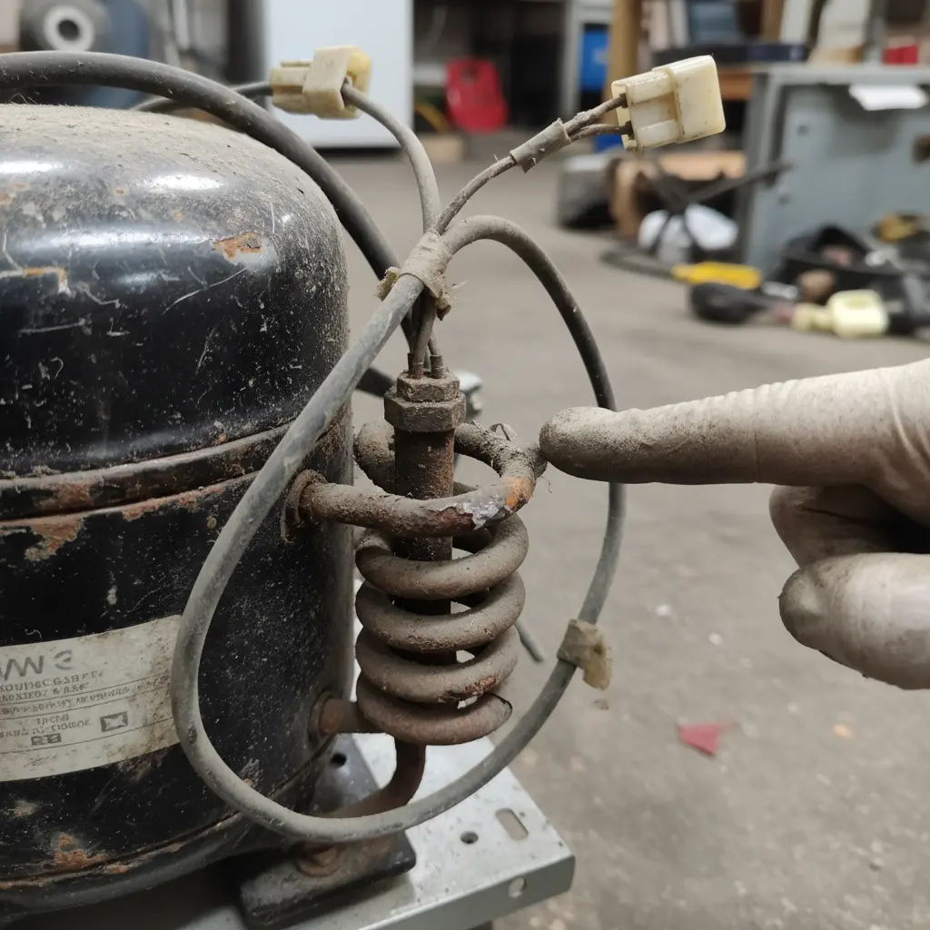 콤프레셔 먼지 확인