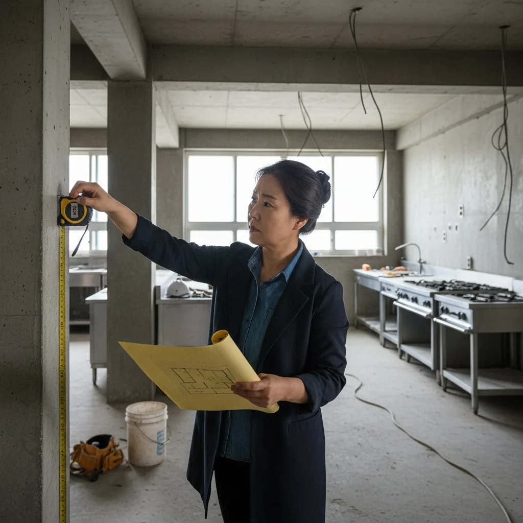 줄자와 도면은 필수