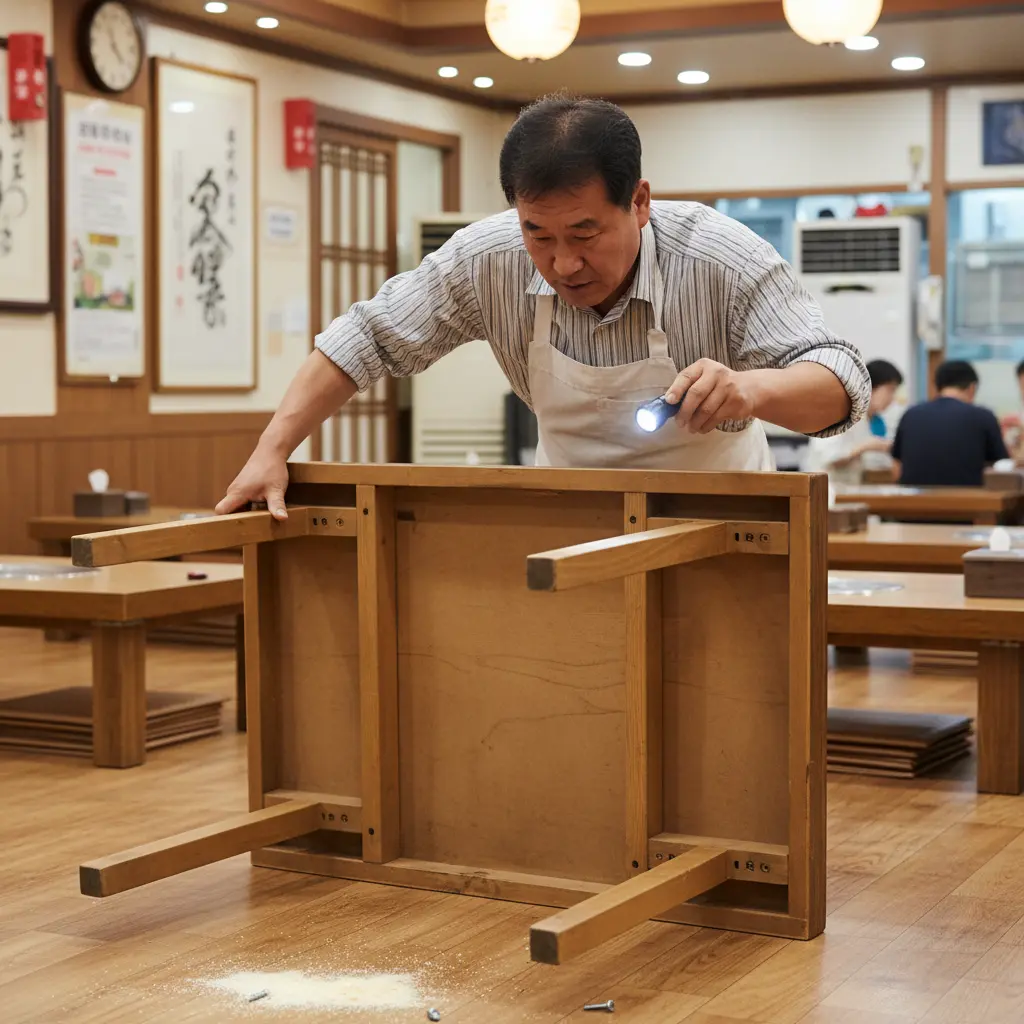 뒤집어서 다리 확인