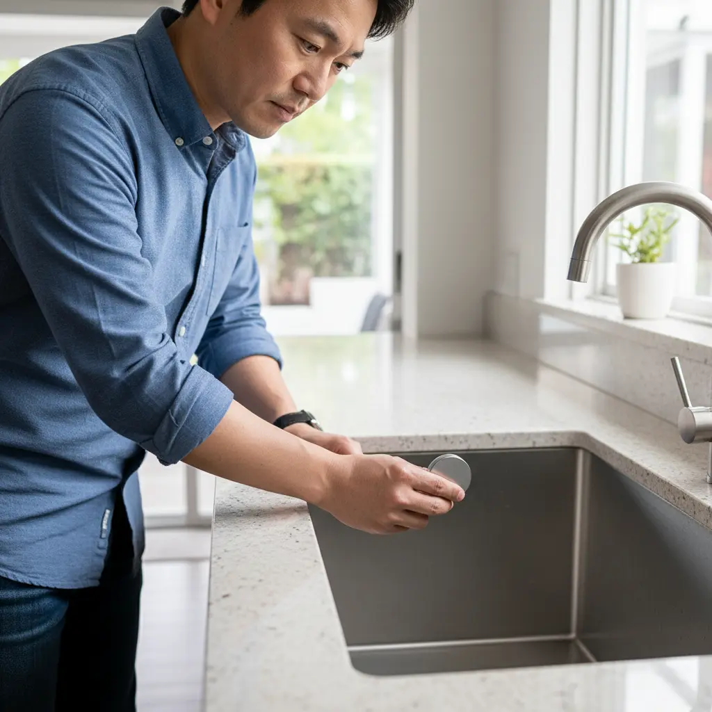 자석으로 재질 테스트