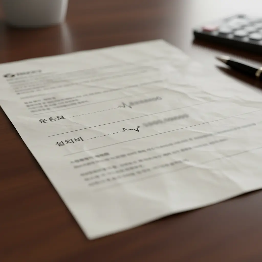 견적서 꼼꼼히 체크