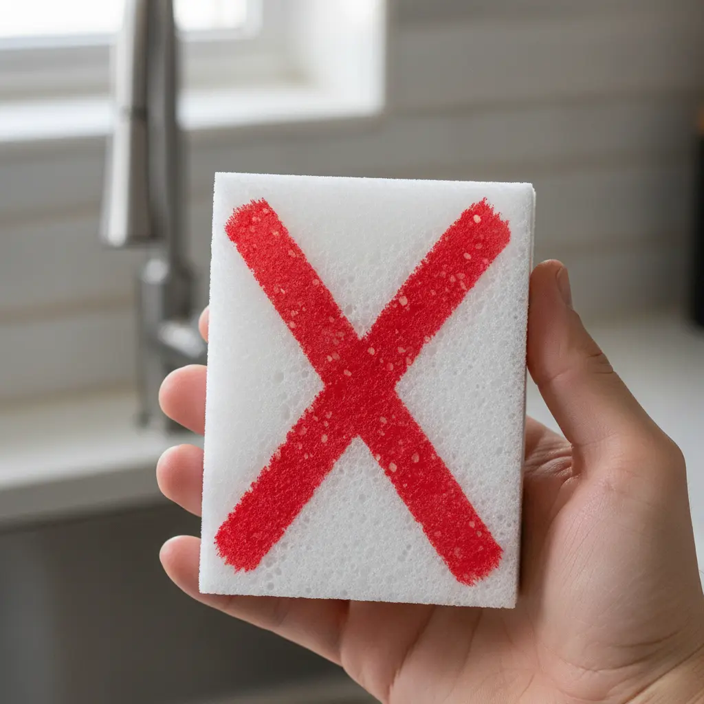 매직블럭 사용 금지 경고