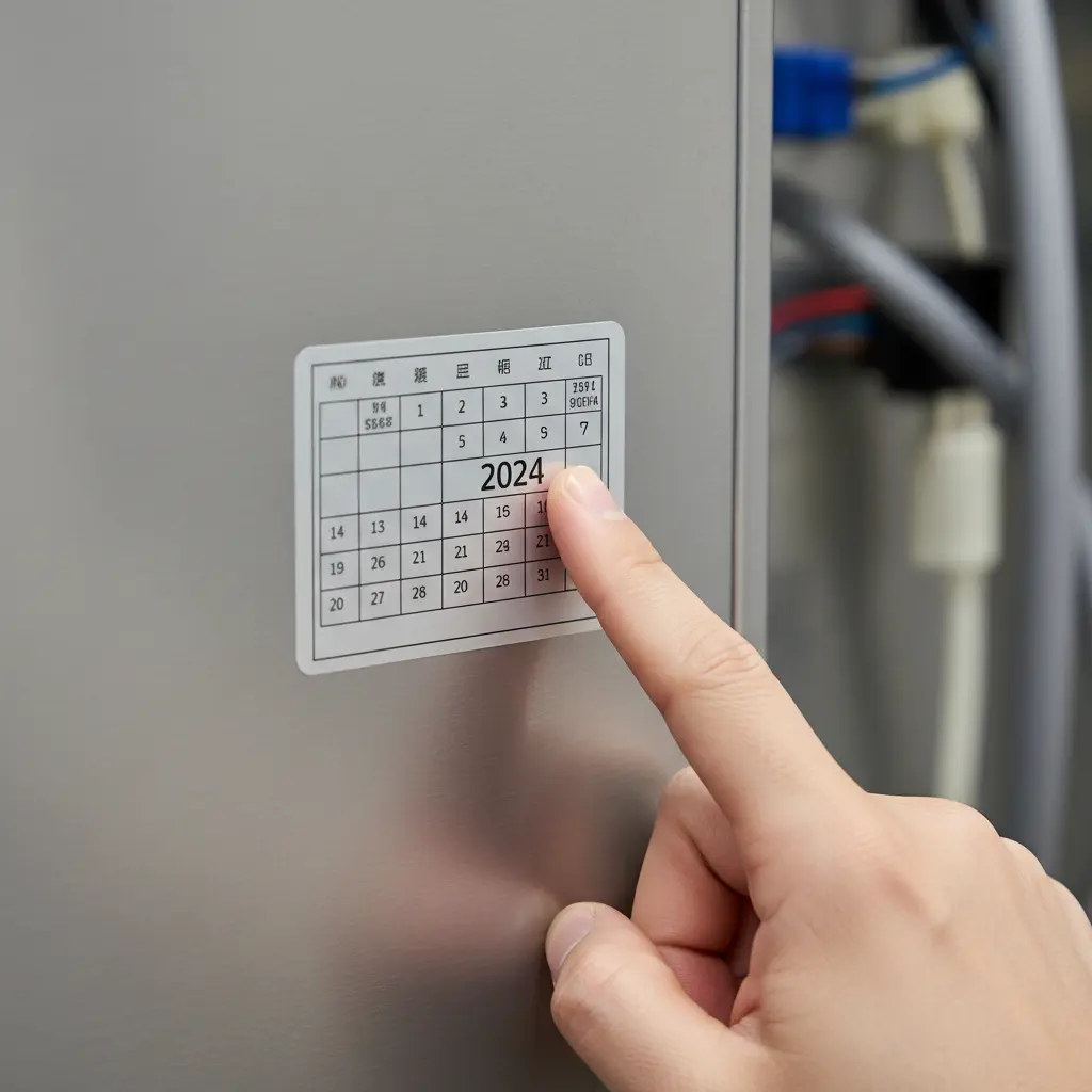 제조년월 라벨 찾기