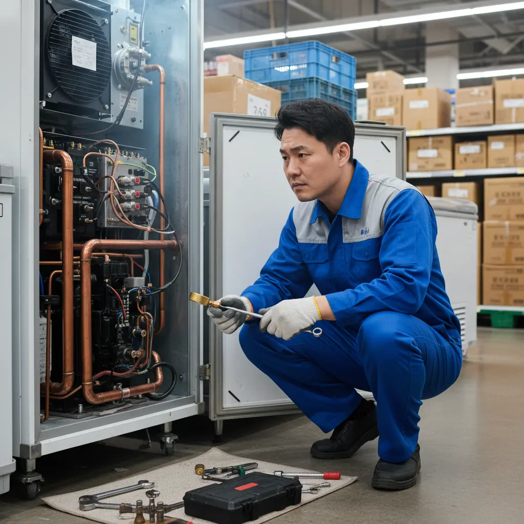 콤프레셔 소음 체크