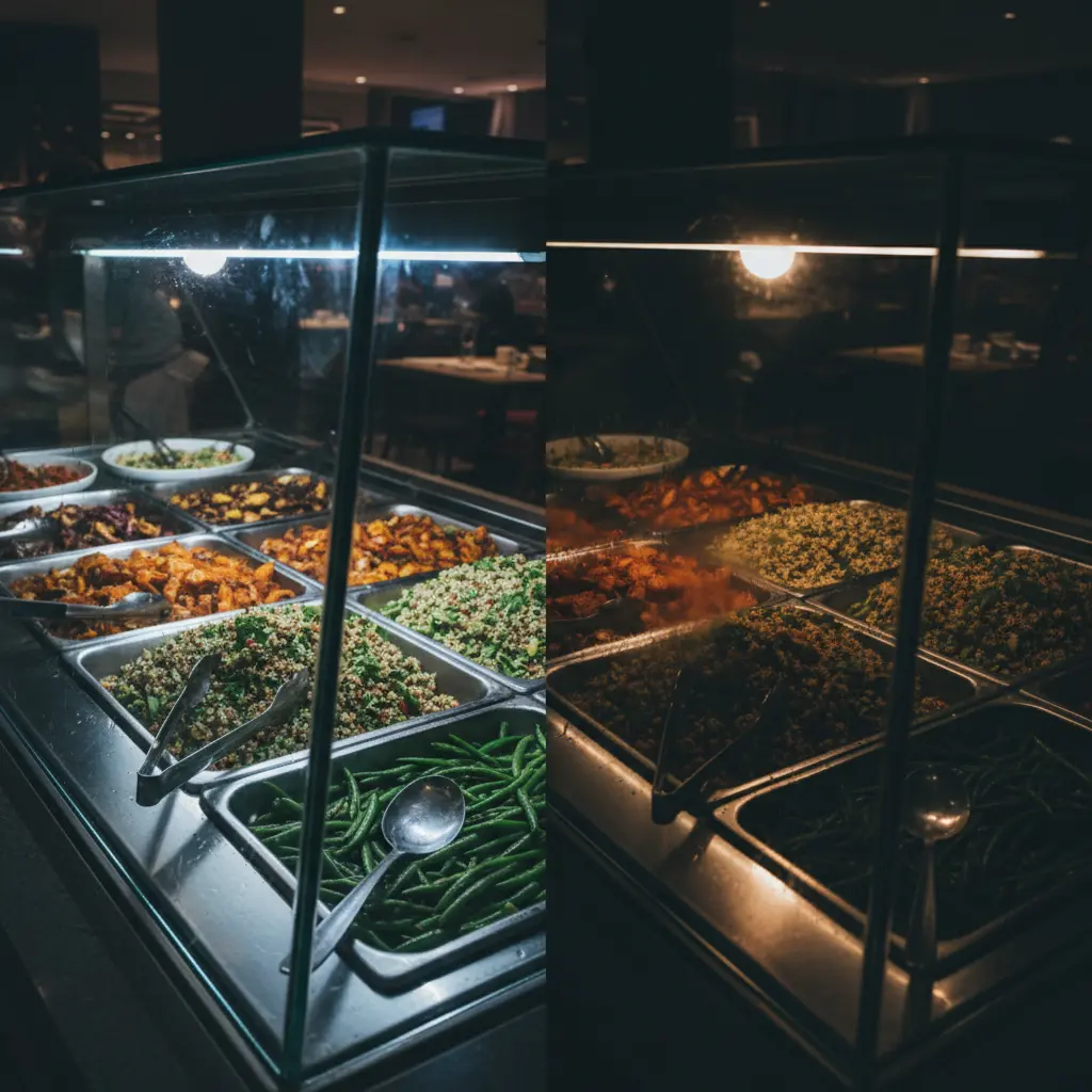 음식 맛 살리는 조명