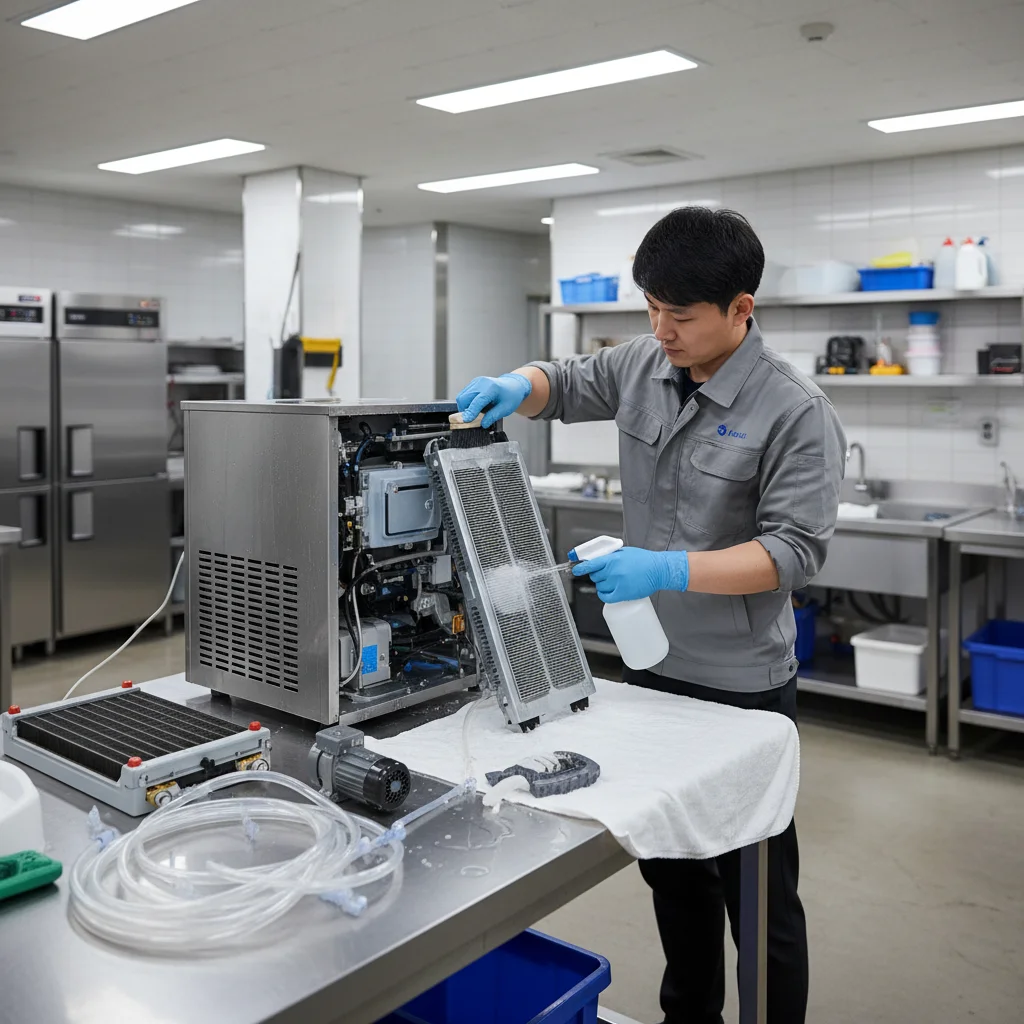 분해 세척 과정