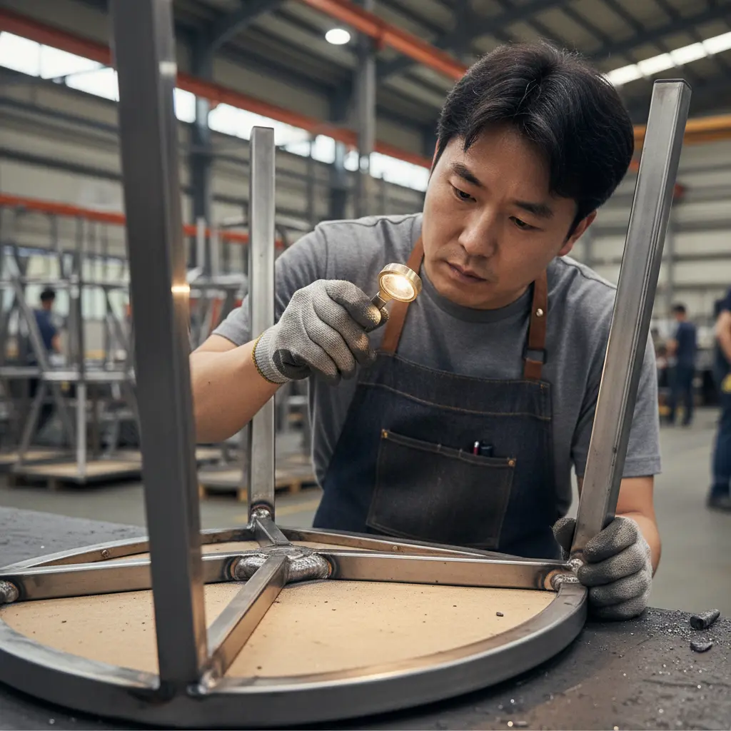 의자는 뒤집어서 확인