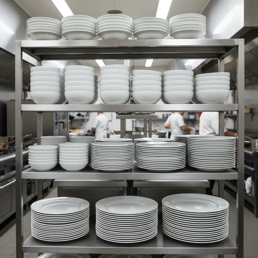 넉넉한 수량의 세트 그릇