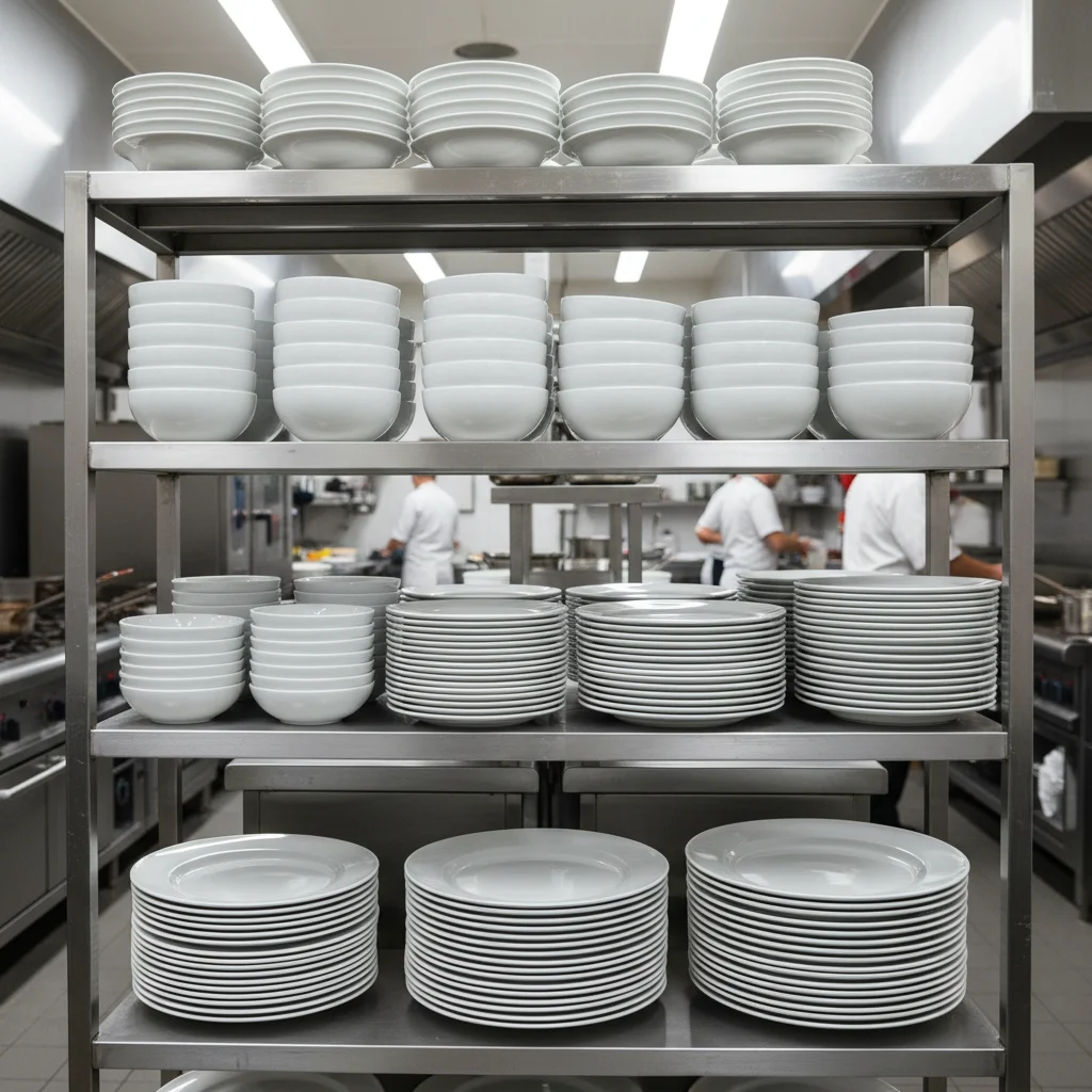 넉넉한 수량의 세트 그릇