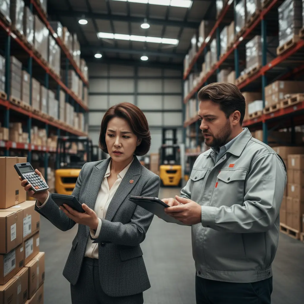 중고 매장에서 가격 흥정하는 모습