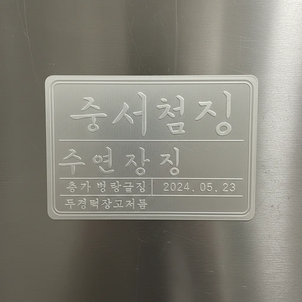 제조년월 라벨 꼭 찍으세요