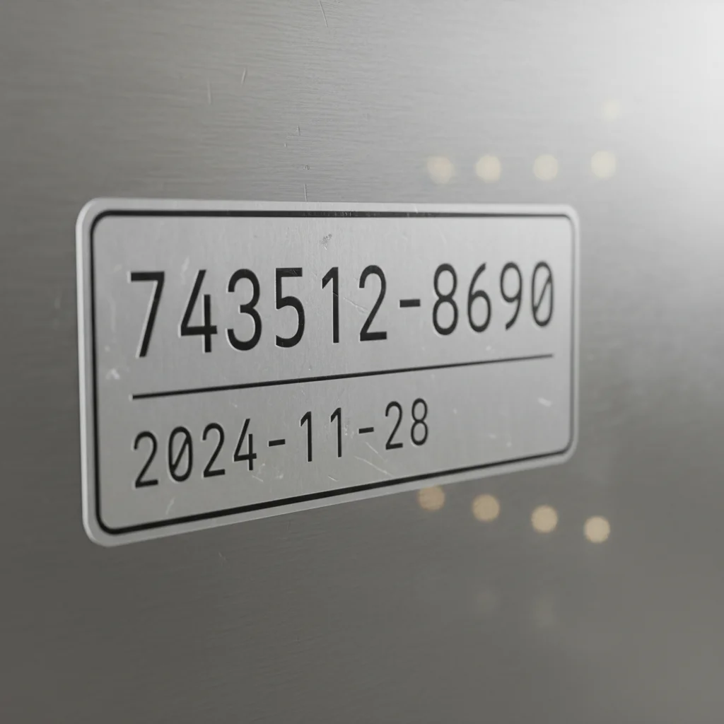 제조년월 라벨 확인