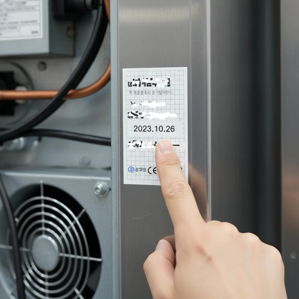 제조년월 라벨 훼손 주의