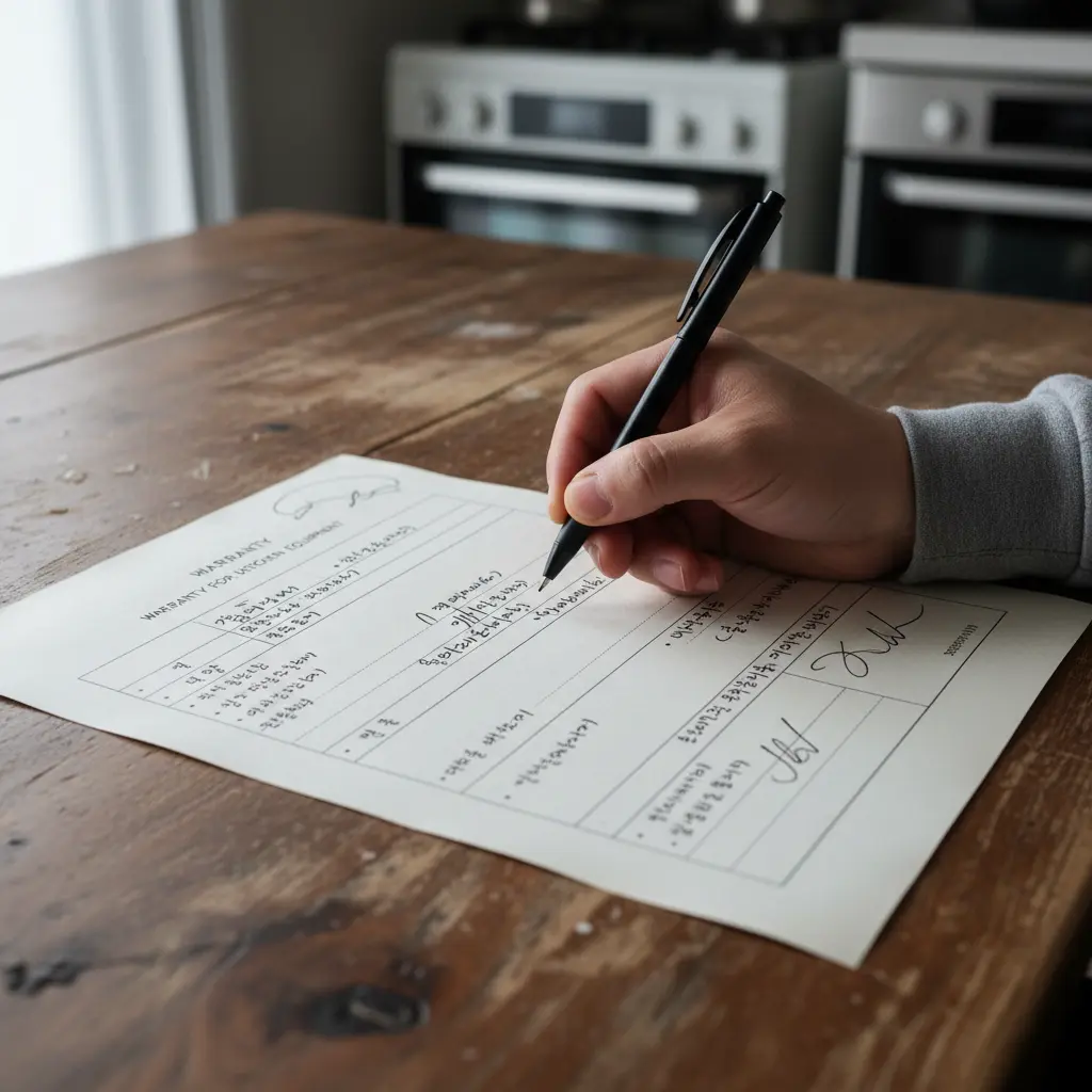 AS 보증 서면 확인