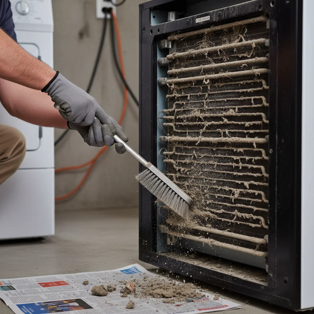 응축기 먼지 청소