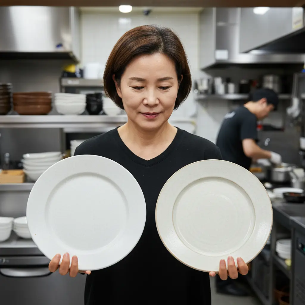 멜라민 vs 도자기 비교