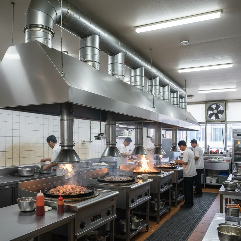 환기 덕트 설치 예시