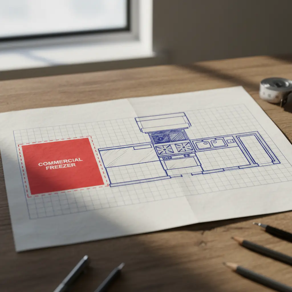 우성업소용냉동고 - 주방 동선과 설치 공간