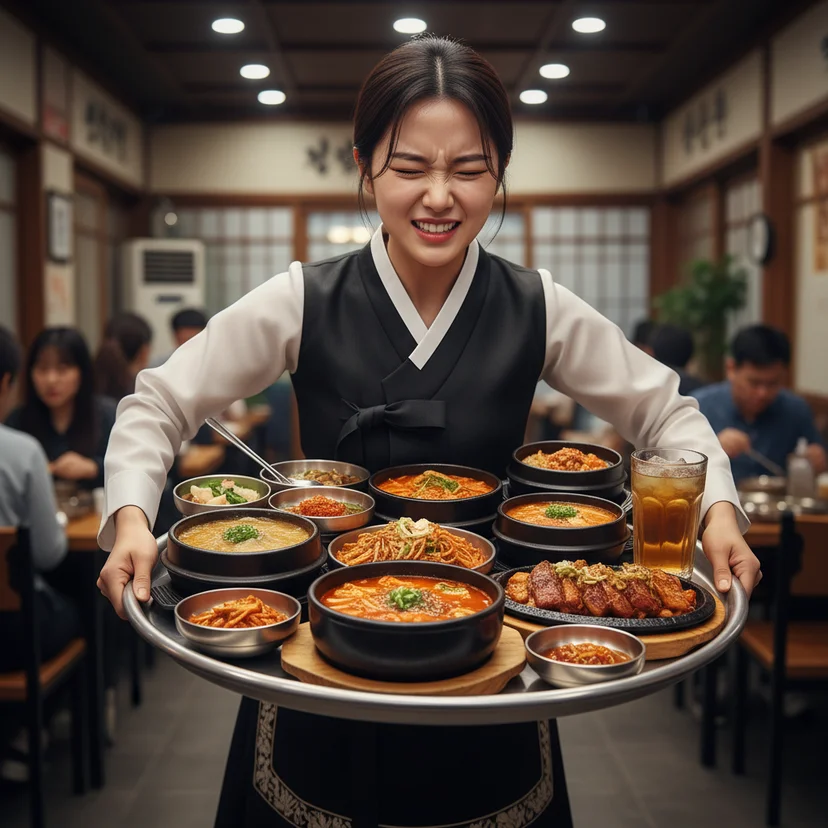 영업용그릇 - 서빙 직원 손목 부담