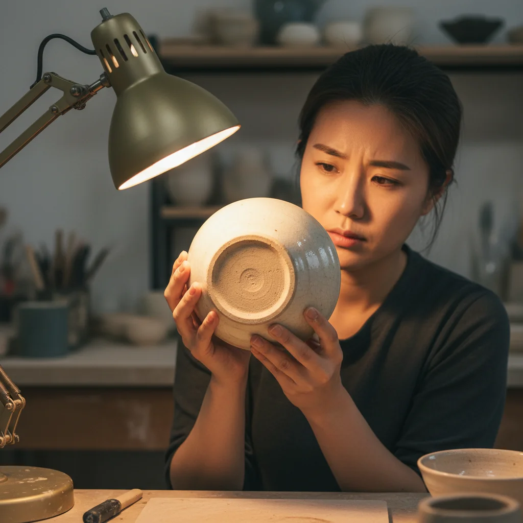 중고그릇 - 바닥 굽 상태 확인