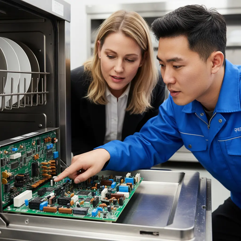 돌핀식기세척기중고 - 핵심 부품 PCB 기판