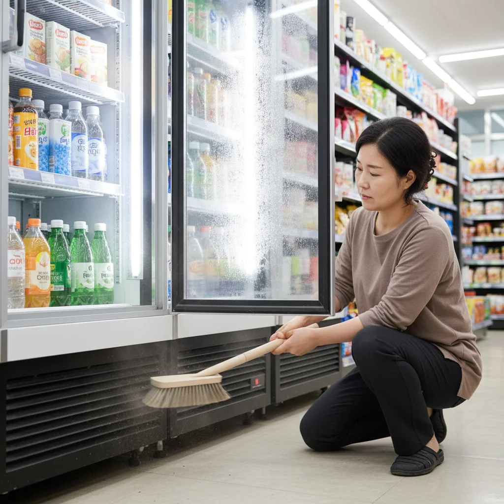 중고냉장쇼케이스 - 라디에이터 먼지 청소