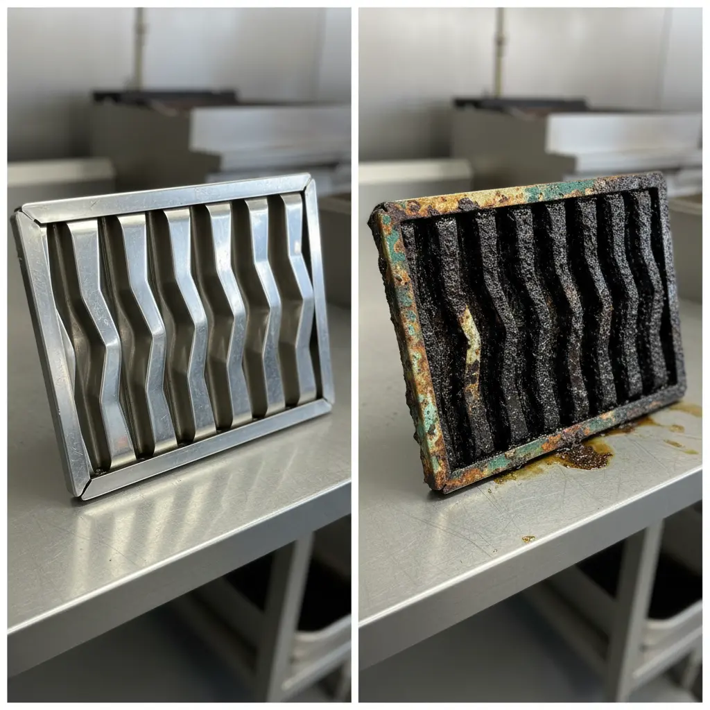 중고후드 - 기름때 상태 확인