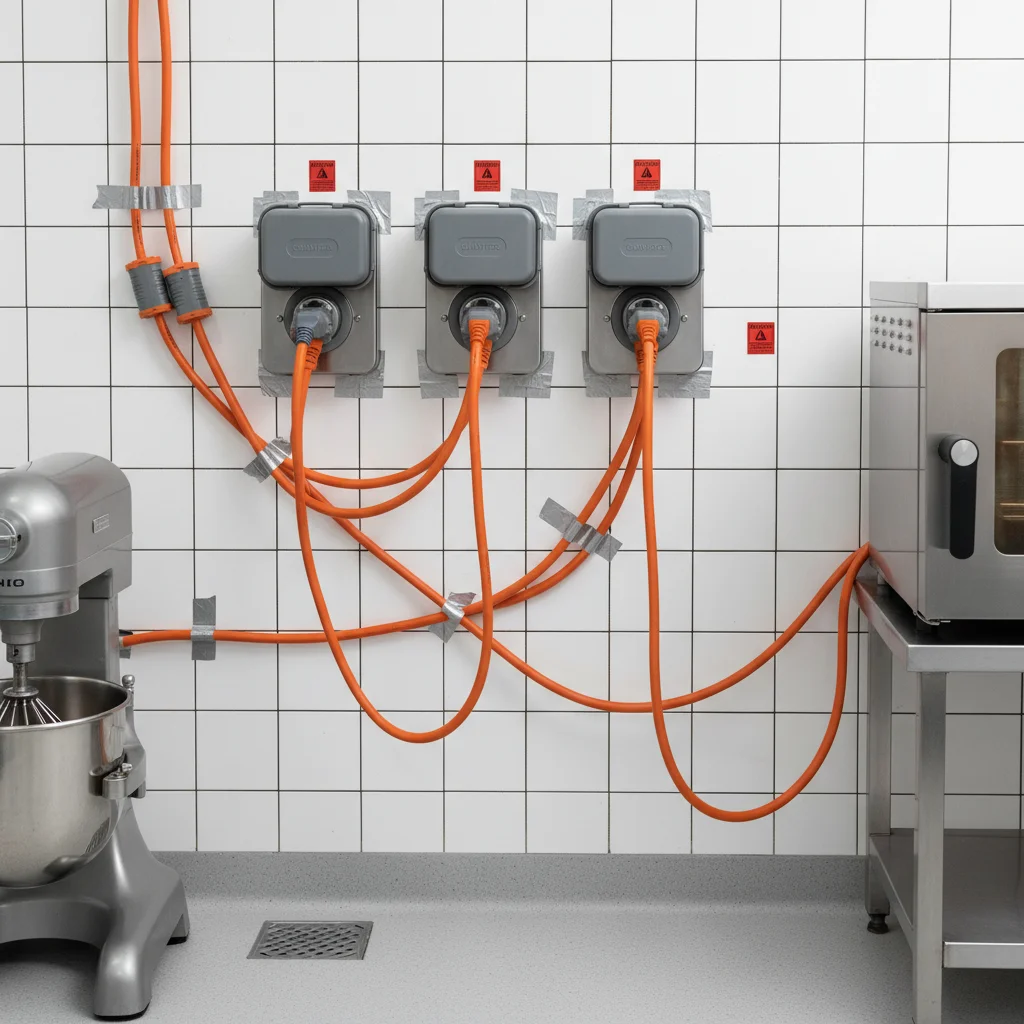 6구냉장고 - 안전한 전기 사용 필수