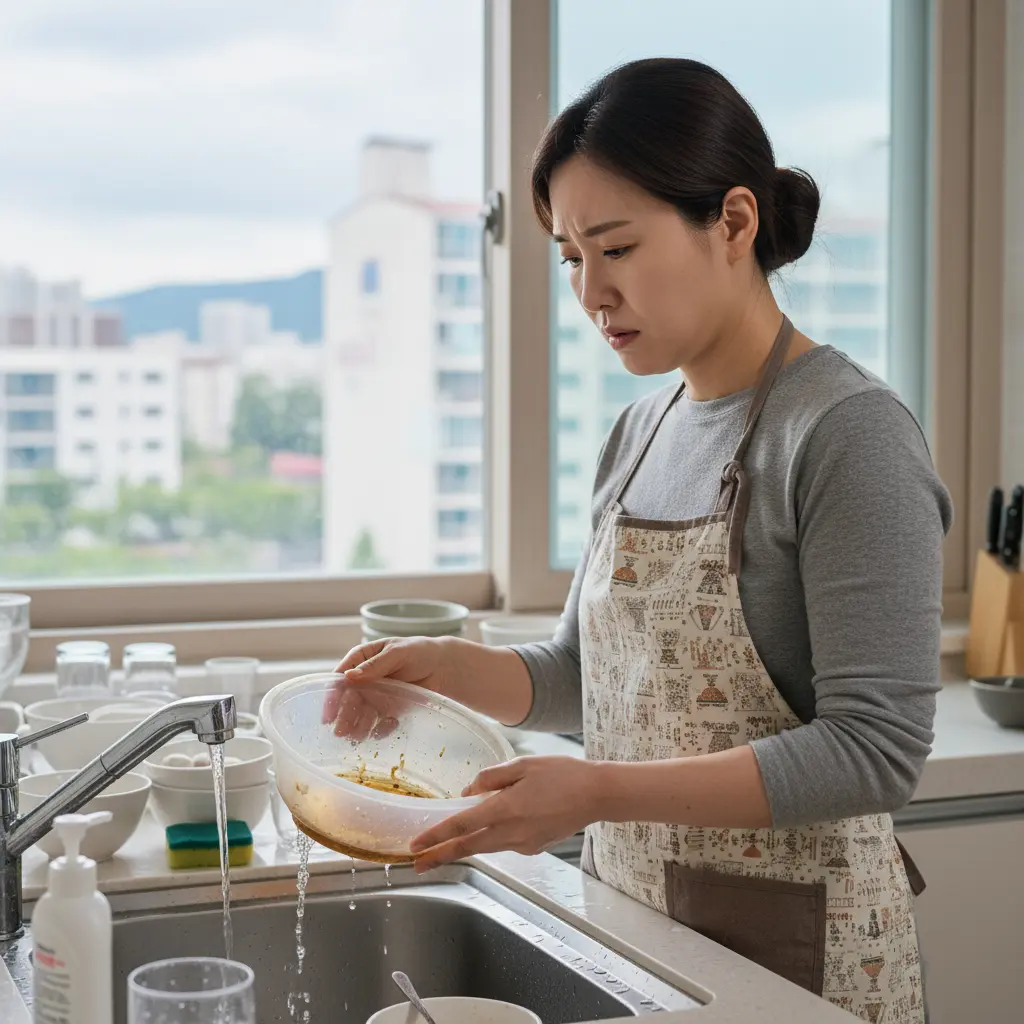 떡볶이그릇 - 착색된 그릇 관리의 중요성