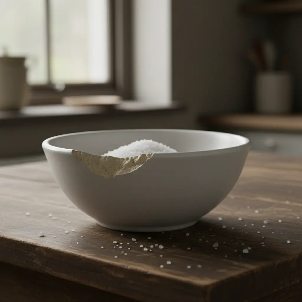 떡볶이그릇 - 이 나간 도자기 그릇