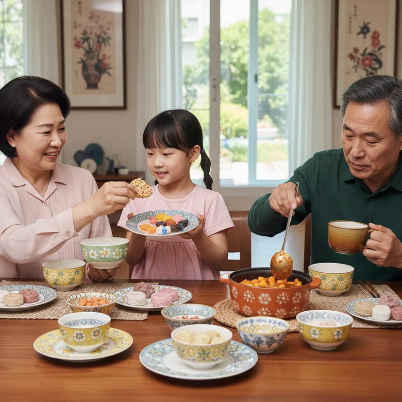 레트로분식그릇 - 안전하게 사용하는 가족