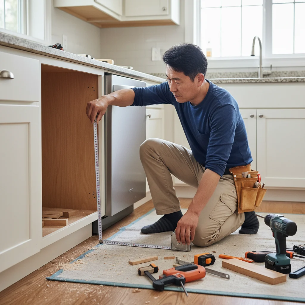 싱크대 장공사 규격 확인