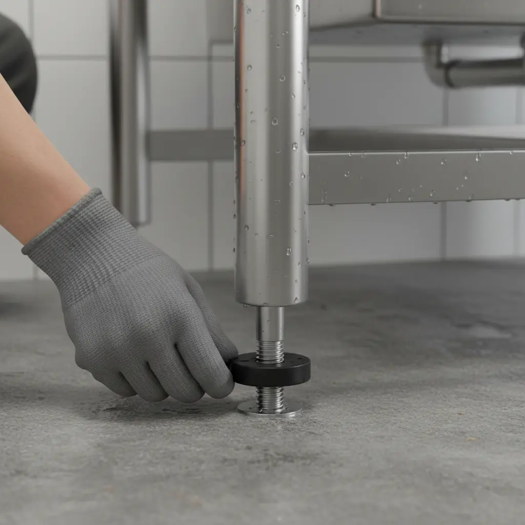 식당용씽크대 - 높이 조절발 조절