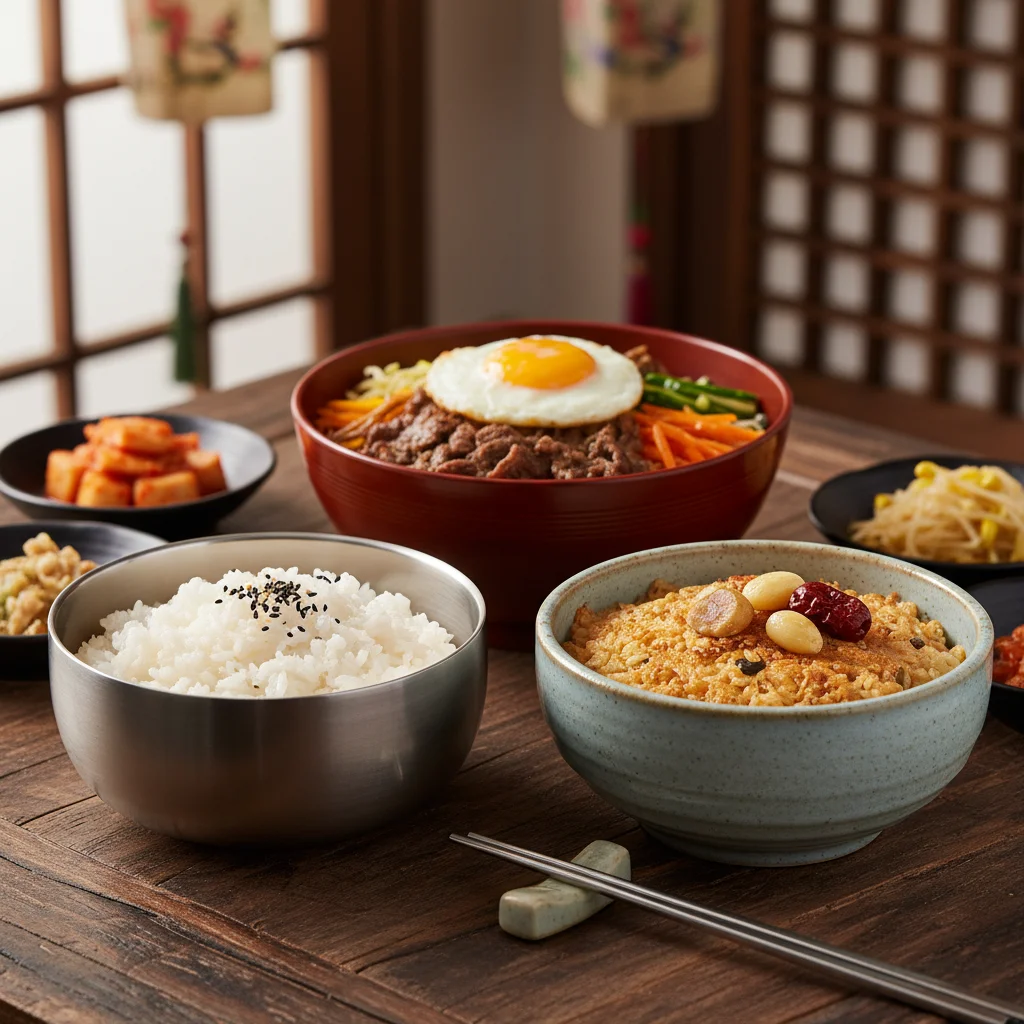 업소용밥그릇 - 밥그릇 재질별 비교