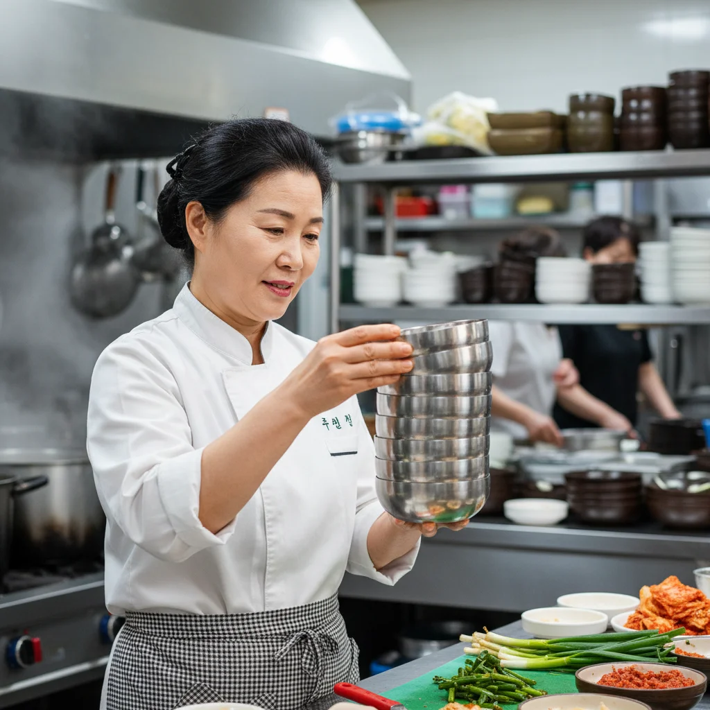 업소용밥그릇 - 스텐 밥그릇 내구성 확인