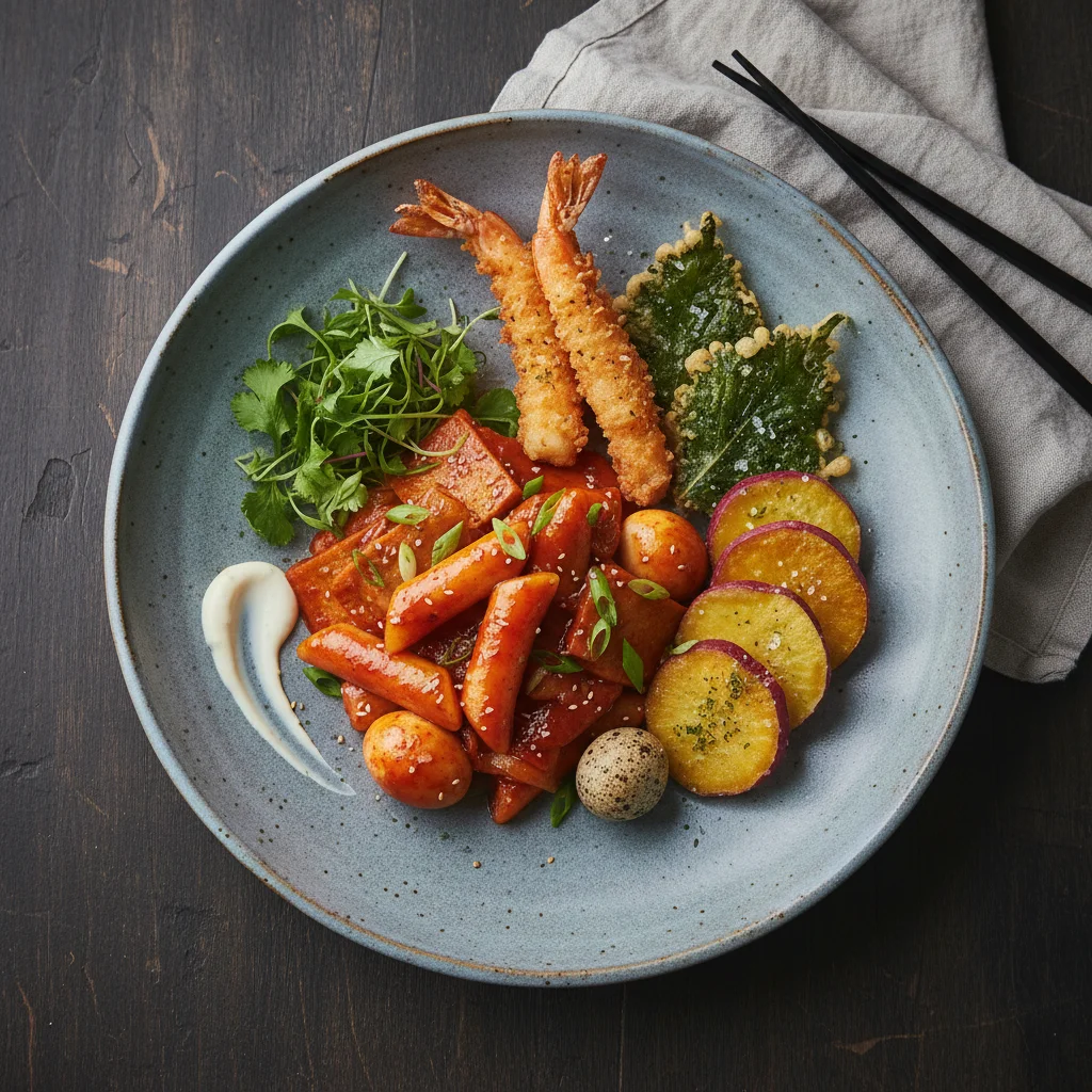 넓은 납작 그릇 플레이팅